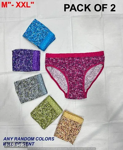 Panty For Women/cotton Panties/ panty combo Offer Pack 2