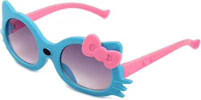 UV Protected Kids baby Boys Girls Sunglasses googles with free Hard Plastic Case for Age 3 to 26-thumb1