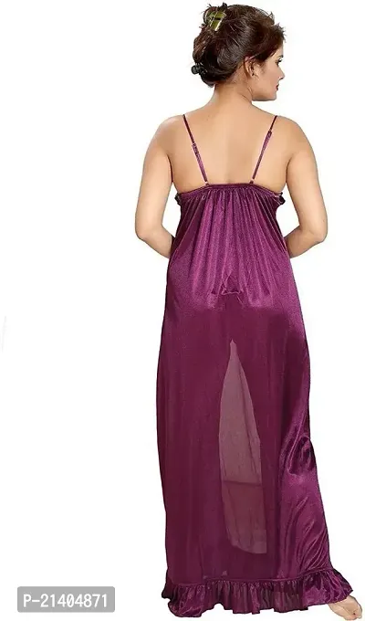 Women Chemise Lingerie Full Slip Lace Babydoll Sleepwear Nightgown Dress-thumb2