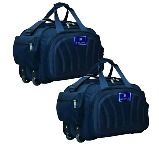 Multipurpose Expandable Travel Duffle Bag with 2 Roller Wheels- Pack Of 2