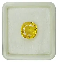 7.25 Ratti  Yellow Sapphire Gemstone Original Certified Pukhraj Stone Natural for Men Women-thumb2
