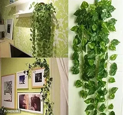 Classic Artificial Ivy Garlands Leaves Hanging Plants Bunch for Home Decor and Wall Door Balcony Office Decoration Money Plant