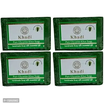 Parvati Gramodyog Khadi Khus Soap (125 G) - Pack Of 4