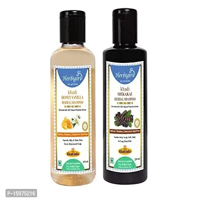 Classic Honey Vanilla and Shikakai Herbal Shampoo 420Ml ( Pack Of 2, 210Ml Each )