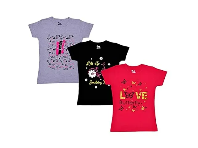 Cotton T-shirt For Baby Girl Pack Of 3