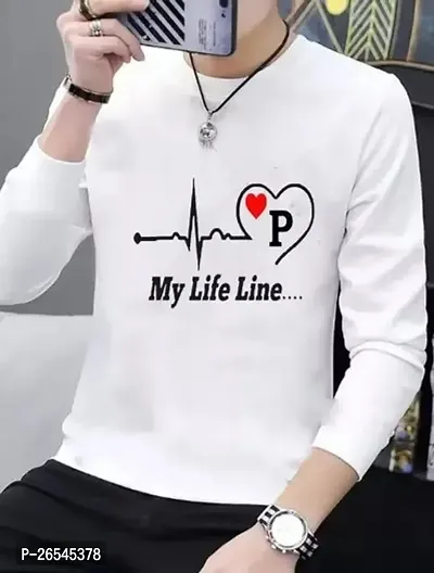 Reliable White Cotton Printed Round Neck Tees For Men