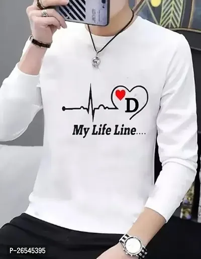 Reliable White Cotton Printed Round Neck Tees For Men-thumb0