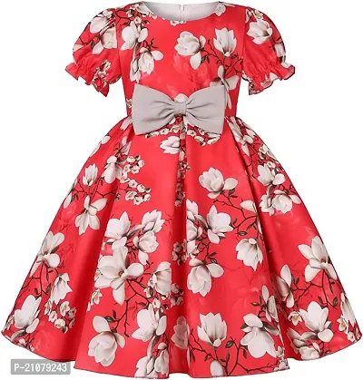 Classic Printed Dress for Kids Girls-thumb5