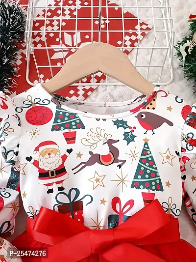 Beautiful Modal Printed Christmas Frocks Dress for Girls-thumb2