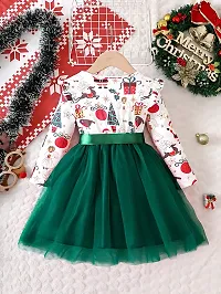 Beautiful Modal Printed Christmas Frocks Dress for Girls-thumb3