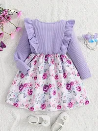 Beautiful Cotton Spandex Printed Frocks for Girls-thumb1