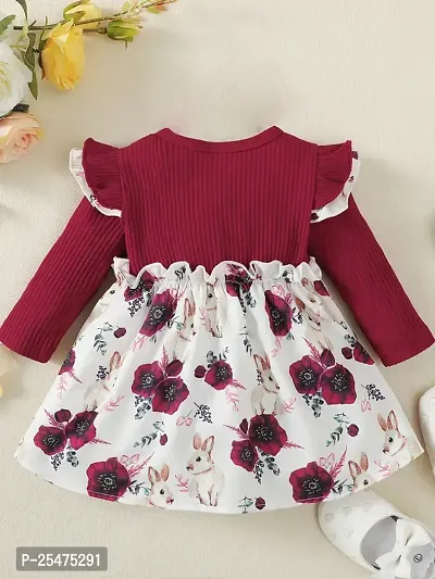 Beautiful Cotton Spandex Printed Frocks for Girls-thumb5