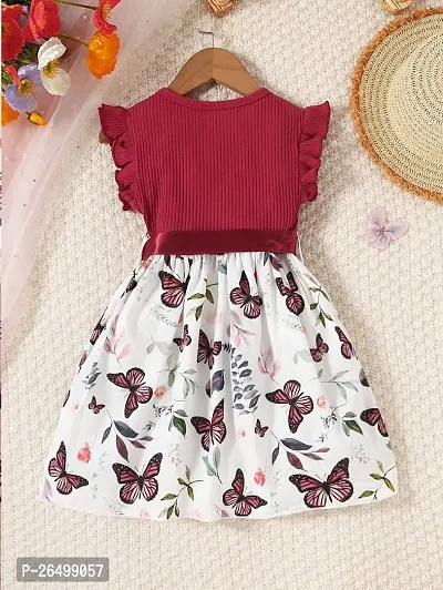 Classic Satin Dress for Kids Girls-thumb3