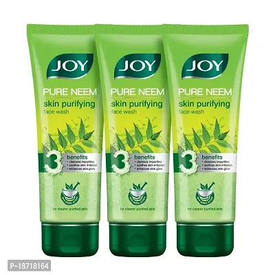 Joy Pure Neem Skin Purifying Gel Face Wash With Natural Ingredients, For All Skin Type (Pack of 3 X 100ml)-thumb0