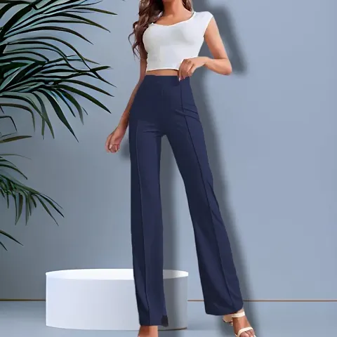 Trendy High-rise Bell Trousers for Women