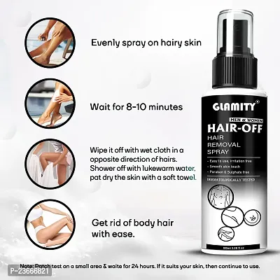 Hair Removal Cream Spray For Men Chest, Back, Legs, Under Arms and Intimate Area-thumb3