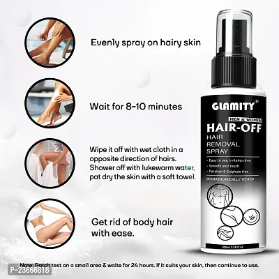 Hair Removal Spray For Men 100Ml |Chest, Back, Leg, Under Arm |Post Hair Removal-thumb3