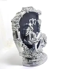 Beautiful Silver and Black Color Romantic Couple Figurine Love gift for Valentine/ Love/ Showpiece for GF/ BF/ Husband/ Wife/ Couple-thumb3