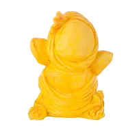 Ganesh Idol Murti Statue for Car Dashboard Gift Lord Ganesha Ganpati Idols Showpiece Figurine for Home Pooja Room Diwali Decoration (Yellow)-thumb2