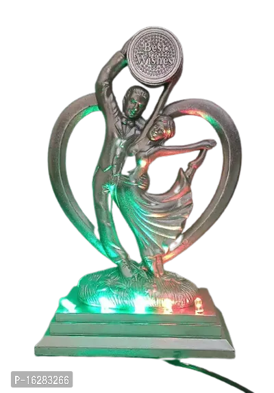 Human Couple  Dance Figurine with Lightening  Statue Romantic Decorative Handicraft Showpiece Figurine Home Interior, Bedroom Decor | Love Gift | Showpiece | Hone Decor | Table showcase Decoration (Mu