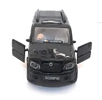 Black Color All Doors Openable Scorpio Pull Back Option Toy Car For Kids and Demonstration Vehicle for Institutes-thumb1