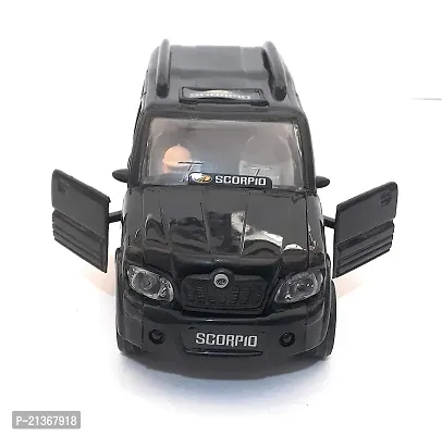 Black Color All Doors Openable Scorpio Pull Back Option Toy Car For Kids and Demonstration Vehicle for Institutes-thumb2