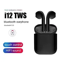 skyphr i12 /TWs/ inpods with  Power  Upto 18 Hours Playback Bluetooth Gaming Headset  (Black, True Wireless)-thumb1