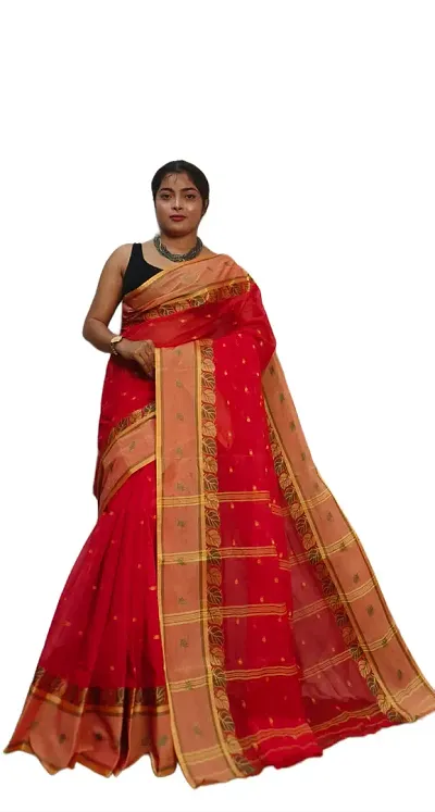 Hot Selling Cotton Blend Saree without Blouse piece 