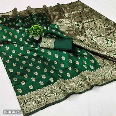 Stylish Art Silk Zari Saree With Blouse Piece For Women-thumb0