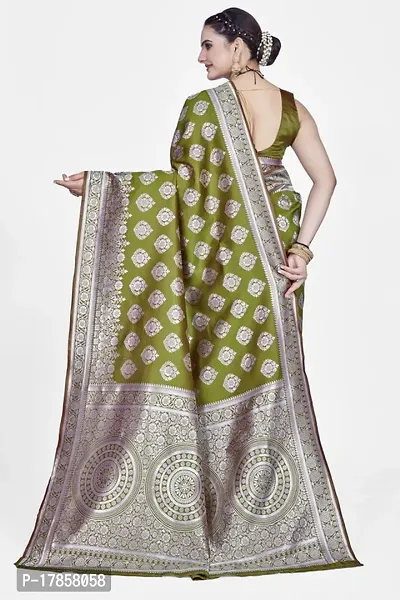 Beautiful  Art Silk  Jacquard Saree with Blouse Piece For Women-thumb2