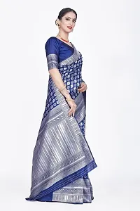 Beautiful  Art Silk  Jacquard Saree with Blouse Piece For Women-thumb4