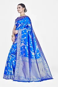 Beautiful  Art Silk  Jacquard Saree with Blouse Piece For Women-thumb3