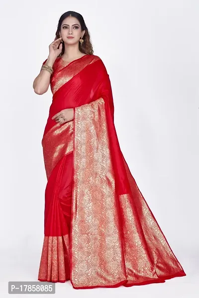 Beautiful  Art Silk  Jacquard Saree with Blouse Piece For Women