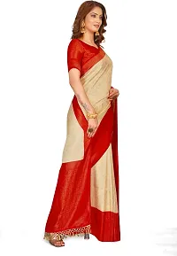 Beautiful  Art Silk  Jacquard Saree with Blouse Piece For Women-thumb4