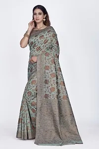 Beautiful  Polyester  Jacquard Saree with Blouse Piece For Women-thumb3