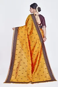 Beautiful  Art Silk  Jacquard Saree with Blouse Piece For Women-thumb1