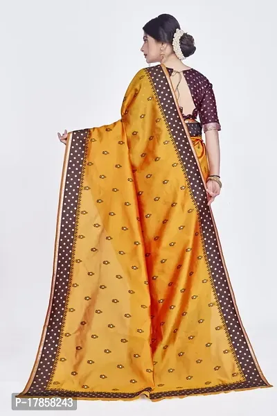 Beautiful  Art Silk  Jacquard Saree with Blouse Piece For Women-thumb2