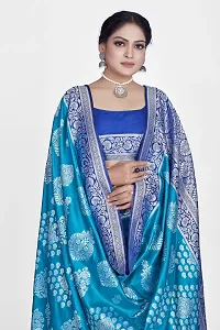 Beautiful  Art Silk  Jacquard Saree with Blouse Piece For Women-thumb2