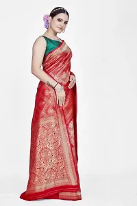 Beautiful  Art Silk  Jacquard Saree with Blouse Piece For Women-thumb4