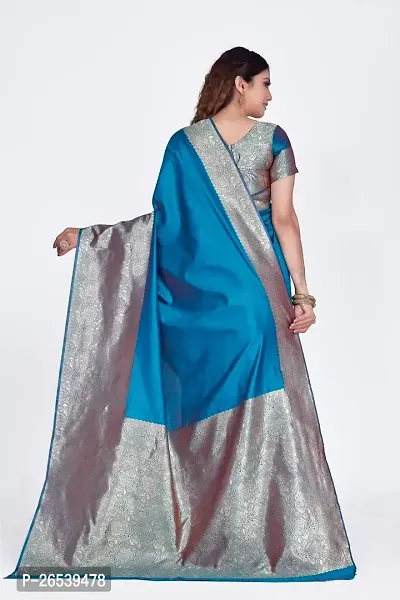 Stylish Classic Banarasi Silk Zari Saree-thumb2