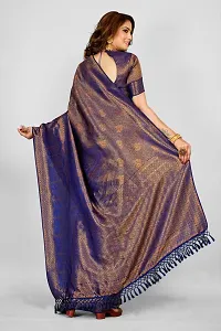 Beautiful  Pure Silk  Jacquard Saree with Blouse Piece For Women-thumb1