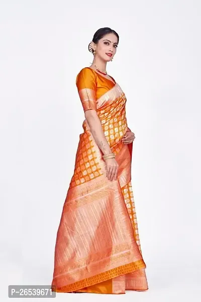 Stylish Stunning Parrot Design Banarasi Silk Zari Work Saree-thumb4