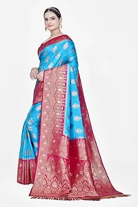 Beautiful  Polyester  Jacquard Saree with Blouse Piece For Women-thumb3