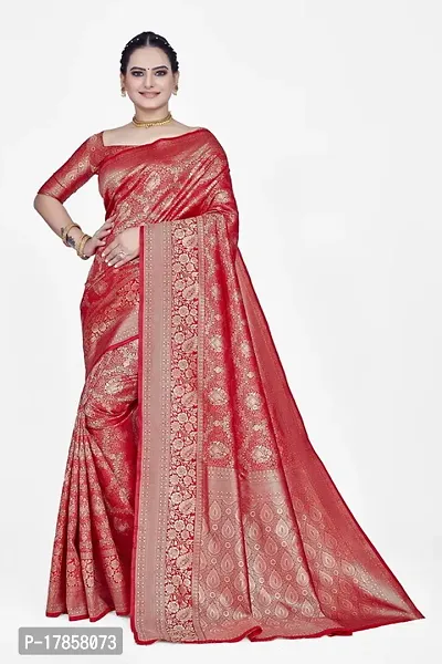 Beautiful  Art Silk  Jacquard Saree with Blouse Piece For Women