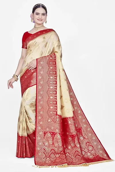 New In Polyester Blend Saree with Blouse piece 