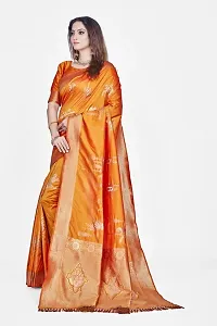 Beautiful  Art Silk  Jacquard Saree with Blouse Piece For Women-thumb3