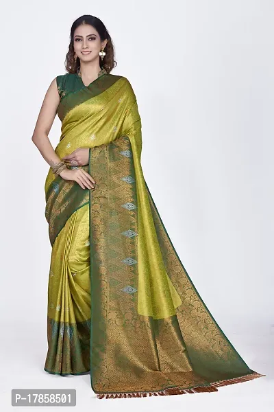 Beautiful  Polyester  Jacquard Saree with Blouse Piece For Women