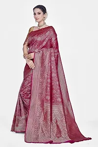 Beautiful  Art Silk  Jacquard Saree with Blouse Piece For Women-thumb3