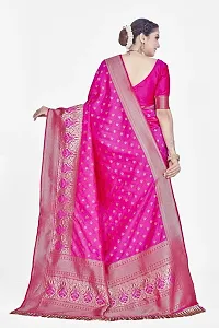 Beautiful  Art Silk  Jacquard Saree with Blouse Piece For Women-thumb1