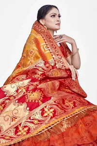 Beautiful  Art Silk  Jacquard Saree with Blouse Piece For Women-thumb2